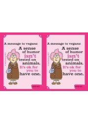 Tree-Free Greetings Sg23778 Hilarious Aunty Acid &quot;Sense Of Humor&quot; By The Backland Studio Ltd. 16 Oz Sip &#39;N Go Stainless Steel Lined Tumbler
