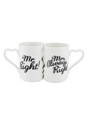 SHALLOW BONE CHINA 2PCS LOVER MUG SET JZ1808