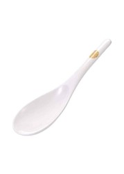 Servewell Golden Leaves Serving Spoon White 21cm