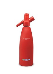 Whip-It 1-Liter Soda Siphon, Rubber Coated, Red