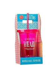 Christian Art Gifts Insulated Teacher Tumbler, 1 Christian Tumbler With Lid &amp; Straw, Big Heart &amp; Corinthians 16:14 Bible Verse Tumbler 16Oz Let All That You Do Be Done In Love Pink