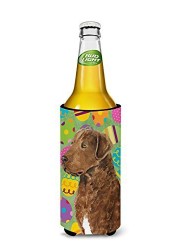 Caroline&#39;s Treasures Ss4876Muk Chesapeake Bay Retriever Easter Eggtravaganza Ultra Beverage Insulators For Slim Cans, Slim Can, Multicolor