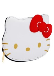 Hello Kitty D-Cut Coin Purse, B&amp;W Checks Pattern, White