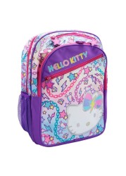 Hello Kitty Printed Backpack, School Bag, Purple