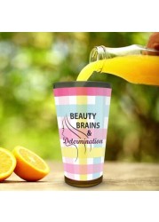 Girl Power: Beauty &amp; Brains Latte Glass