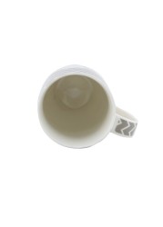 SHALLOW 400ML PORCELAIN TEA COFFEE MUG |REFRESHING QUOTES &amp; DESIGNS|GREY