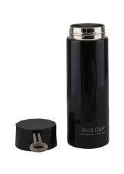 NESSAN STAINLESS STEEL 350ML VACUUM FLASK, BLACK, AB-5836/29