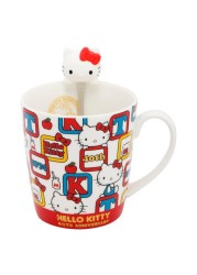 Hello Kitty 40th Anniversary Mug with Stirrer, White, 420 ml