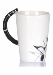 Generic Ceramic Mug With Handle black 14 x 14 x 8cm