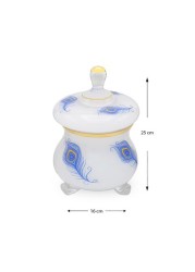 Al Hoora 16X25 Gold/Blue Floral Design Candy Bowl