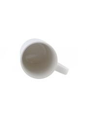SHALLOW PORCELAIN TEA COFFEE MUG |REFRESHING QUOTES &amp; DESIGNS |WHITE