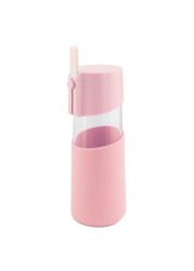 Tousson Glass Cup 400ml - AB-4040-MX - Pink