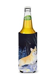 Caroline&#39;s Treasures Ss8353Muk Starry Night Corgi Ultra Beverage Insulators For Slim Cans, Slim Can, Multicolor