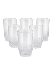 Delcasa 6-Piece Glass Tumbler Set Clear 270ml