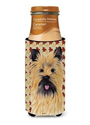 Caroline&#39;s Treasures Sc9215Muk Cairn Terrier Fall Leaves Portrait Ultra Beverage Insulators For Slim Cans, Slim Can, Multicolor