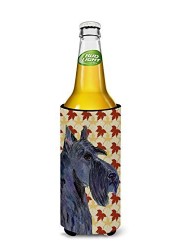 Caroline&#39;s Treasures Ss4327Muk Scottish Terrier Fall Leaves Portrait Ultra Beverage Insulators For Slim Cans, Slim Can, Multicolor