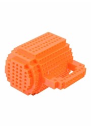 Generic Build On Brick Creative Coffee Mug Orange 5.7x4.7x3.7inch