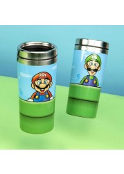 Paladone Super Mario Warp Pipe Travel Mug, 450 Ml Stainless Steel, Officially Licensed Nintendo Merchandise