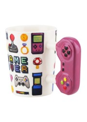 Shallow Porcelain Mug | Game Over Mug, Multicolor, BD-MUG-H14