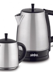 TurkishSouq - Sinbo Stm-5813 Steel Electric Tea Kettle Tea Set Tea