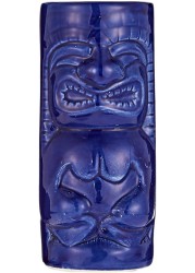 Arch Tiki Ceramic Cocktail Mocktail Juice Glass - Cobalt Blue