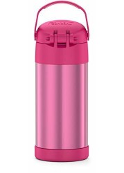 Thermos Funtainer Ss Insulated Straw Bottle 12Oz Pink