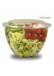 Jaya 100% Compostable Clear PLA Salad Bowl, 48-Ounce, 300-Count Case
