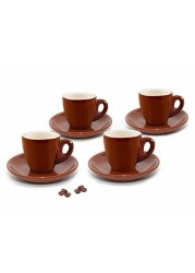 Cuisinox CUP-466BR Brown Espresso Cups,Set of 4