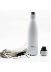 Hybrid Hippie Powder Coated White - Powder Collection - Stainless Steel Bottle