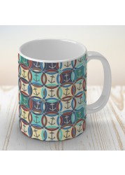 Sharon Turner: anchor pattern Coffee Mug