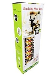 Stackable Shoe Rack for Home/Office, Portable Standing Shoe Rack (30 Pair) (Pack of 1 Unit).