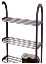 5-Tier Shoe Rack Grey