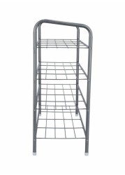 Royalford 4-Tier Shoes Rack Silver 68X28X5.2Cm