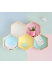 Generic Home Decor, Hexagon Shelf, Yellow