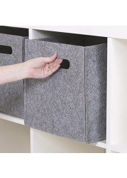 Sammy &amp; Lou Felt Storage Cube, Gray