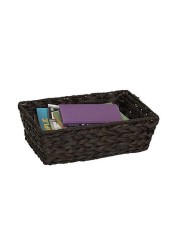 Household Essentials Ml-6695B Set Of 4 Wicker Storage Baskets, Dark Brown