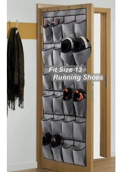 ALISSA-24 Pockets Over the Door Shoe Organizer Hanging Shels Storage