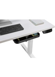 Space Saving Under Desk Drawer, Storage Tray & Organizer, Standing Desk Accessories By Navodesk (Black)