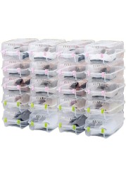 Jj-Boutique Clear Plastic Stackable Storage Shoe Organizer Tidy Box (B-20Pcs)