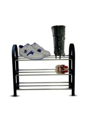 Generic 3 Layer Shoe Rack Black/Silver