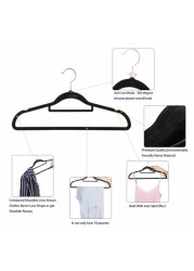 30-Piece Velvet Hanger, Non-Slip Hanger Space-Saving Hanger, Suit Hangers, Flat Design with 360&deg; Swivel Hook for Space Adaptive