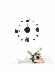 Generic Lack Romantic Acrylic Watches Living Room Bedroom Mirror Wall Back Clock Multicolour