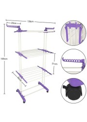 YATAI Clothes Airer 3 Tier Foldable Laundry Drying Clothes Rack