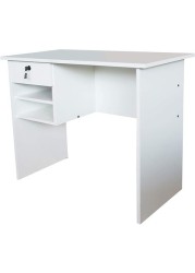 Mahmayi MP1-9045 Solama Office Desk with Paper Rack - Premium White