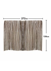 Yatai - Bamboo wooden Weaving  Room Dividers Folding Privacy Screen  2.7  Metre