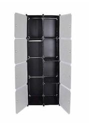 8 Cubes Storage Cabinet Black