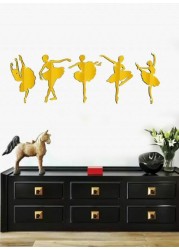 Generic Novelty Ballet Girl Wall Sticker Gold 500 X 53cm