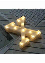 Voberry X Alphabet Led Letter Light White 22X18X4.5cm