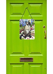 Caroline&#39;s Treasures Cdco0026Ds1216 Siamese Cat In The Garden Wall Or Door Hanging Prints, 12X16, Multicolor