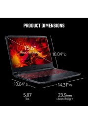 Acer Nitro 5 Gaming Laptop - 15.6" FHD, 144Hz, Core i5-10300H, 4GB NVIDIA GeForce RTX 3050 Laptop, 8GB RAM   256GB SSD, Windows 10 - Obsidian Black